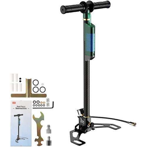 GX M6 3 Stage Pcp Air Rifle Filling Stirrup Pump 4500psi Charging Hose Gas Filter - GXPUMP